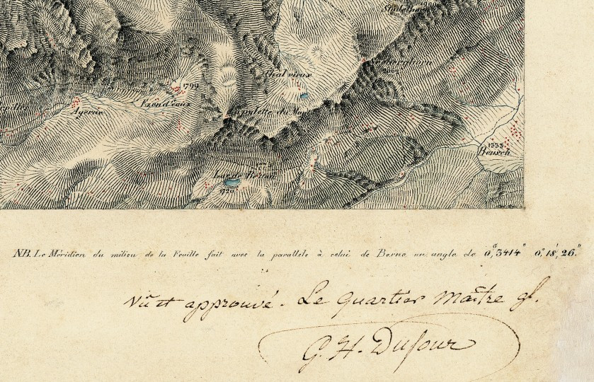 Unterschrift auf Originalzeichnung, 1838 (TKZ 17/1